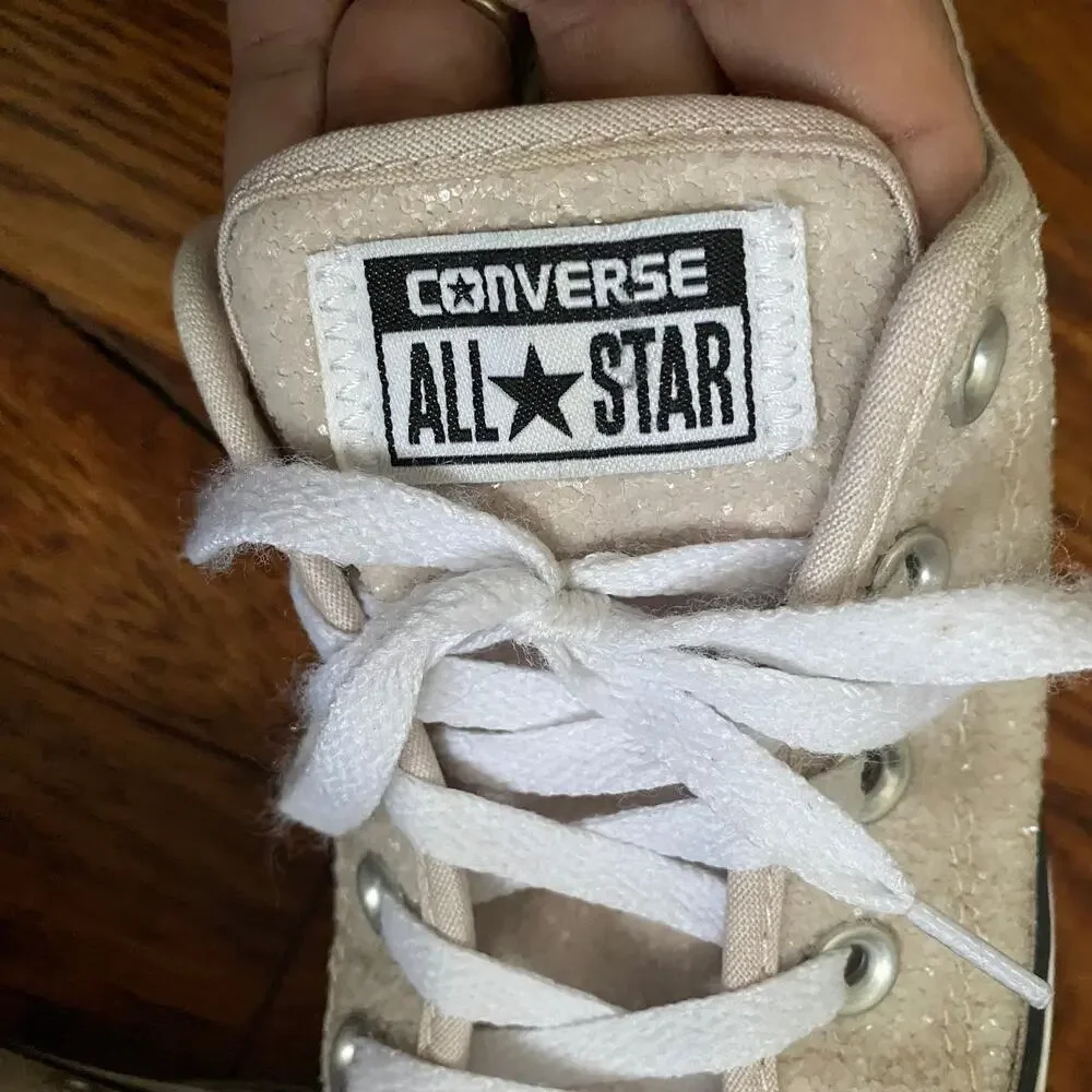 Pink Shimmer Chuck Taylor All Star Low Sneakers Women’s Size 6 Converse
